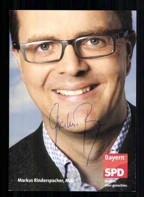 Markus Rinderspacher SPD Autogrammkarte Original Signiert + 11176