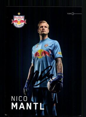 Nico Mantl Red Bull Salzburg 2021-22 Original Signiert + A 233641