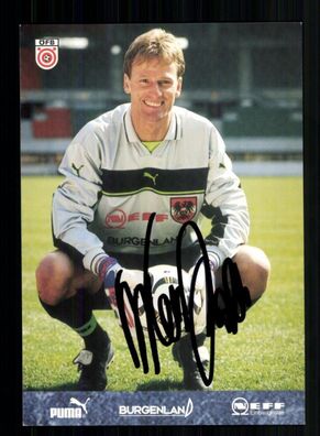 Wolfgang Knaller ÖFB Nationalmannschaft Österreich 90er Jahre Orig Sign + A 233705
