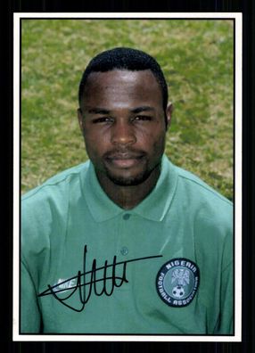 Victor Ikpeba Nationalspieler Nigeria Foto Original Signiert + G 40477