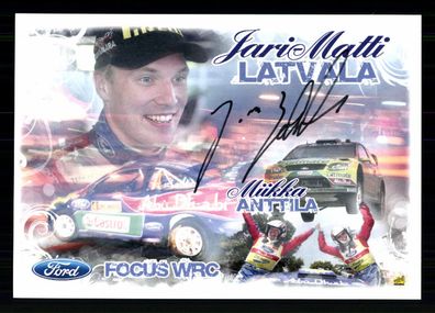 Jario Matti Latvala Autogrammkarte Original Signiert Motorsport + G 40582