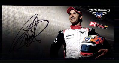 Timo Glock Autogrammkarte Original Signiert Motorsport + G 40594