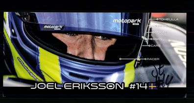 Joel Eriksson Autogrammkarte Original Signiert Motorsport + G 40598