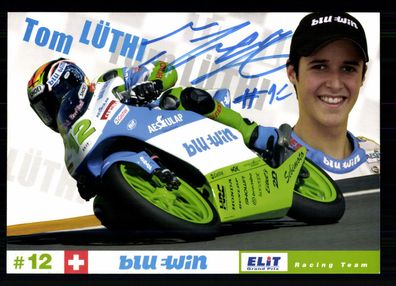 Tom Lüthi Autogrammkarte Original Signiert Motorsport + G 40621