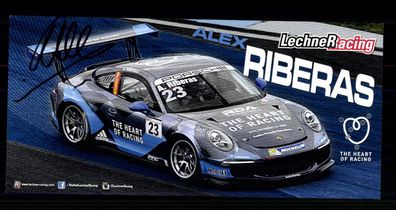 Alex Riberas Autogrammkarte Original Signiert Motorsport + G 40646