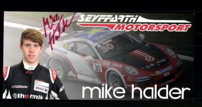 Mike Halder Autogrammkarte Original Signiert Motorsport + G 40661