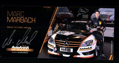 Marc Marbach Autogrammkarte Original Signiert Motorsport + G 40669