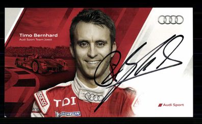 Timo Bernhard Autogrammkarte Original Signiert Motorsport + G 40675
