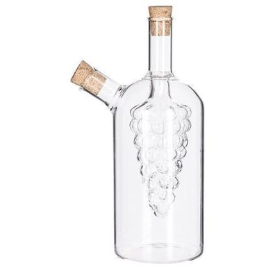Öl und Essig Flasche 260 ml/50 ml Glas transparent Ölspender Essigspender Dekorative