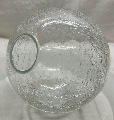 Ersatzglas Craqueleglas Ø 150mm - Öffnung Ø ca.40mm Glaskugel Craquele Klar-Glas