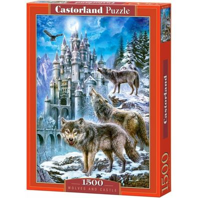Castorland Puzzle Wölfe auf der Burg 1500 Teile
