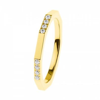 Ring - Edelstahl Gold - Evia Stapelring