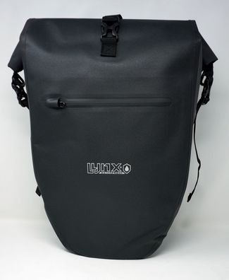 Fahrradtasche Packtasche schwarz 28 L Wasserdicht Quick-Up Schnellmontage