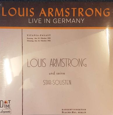 Louis Armstrong (1901-1971): Live In Germany 1952 (Limited Numbered Edition) - ...