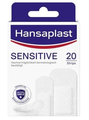 Hansaplast Sensible Pflaster, 20 Stück - Sanfte Wundversorgung