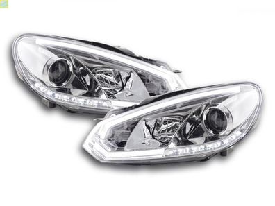 Scheinwerfer Set Daylight LED Tagfahrlicht VW Golf 6 08-12 chrom