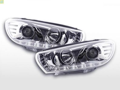 Scheinwerfer Set Daylight LED TFL-Optik VW Scirocco 3 Typ 13 08-14 chrom