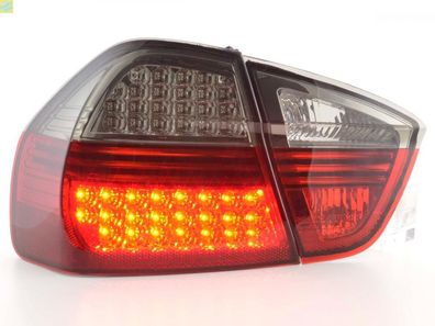 LED Rückleuchten Set BMW 3er Limousine Typ E90 05-08 schwarz/ rot