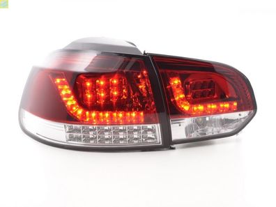 LED Rückleuchten Set VW Golf 6 Typ 1K 2008-2012 rot/ klar mit Led Blinker für Rechtsl