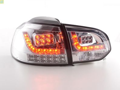 LED Rückleuchten Set VW Golf 6 Typ 1K 2008-2012 chrom mit Led Blinker für Rechtslenk