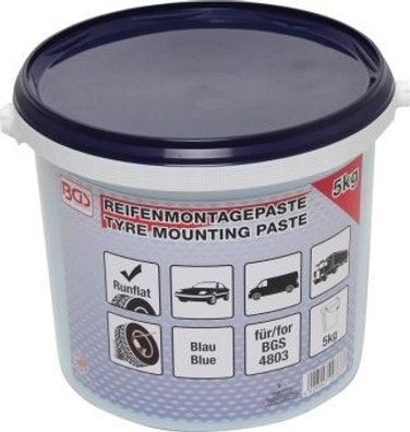 Reifenmontagepaste für Run-Flat-Reifen | blau | 5 kg