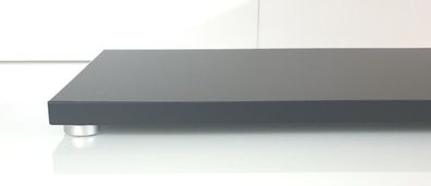 audio-IN "bASE-black45-s" / HiFi Gerätebasis schwarz / 45x35cm / Absorber silber