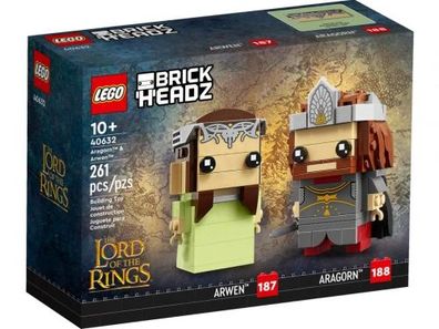 Lego 40632 - BrickHeadz The Lord Of The Rings Aragorn And Arwen - LEGO ...