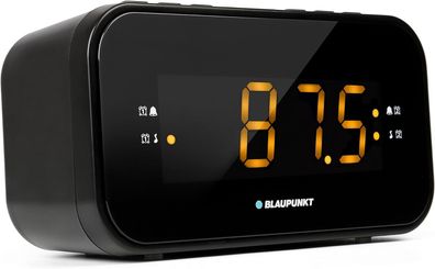 Blaupunkt Audio CLR 120 Radiowecker mit UKW PLL Radio, Digitale Uhr, schwarz