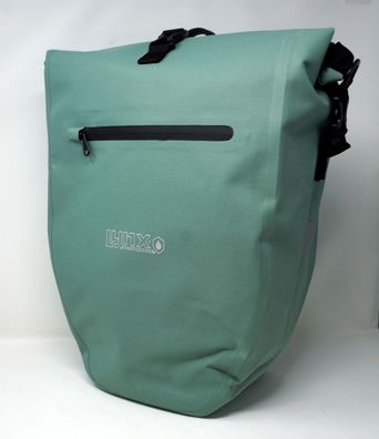 große Fahrrad Gepäckträgertasche mint grün 28 L Wasserdicht Quick-Up-System