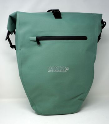 Fahrradtasche Packtasche mint grün 28 L Wasserdicht Quick-Up Schnellmontage
