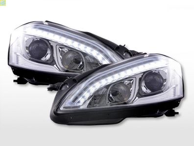 Scheinwerfer Set Daylight LED TFL-Optik Mercedes-Benz S-Klasse (221) 05-09 chrom