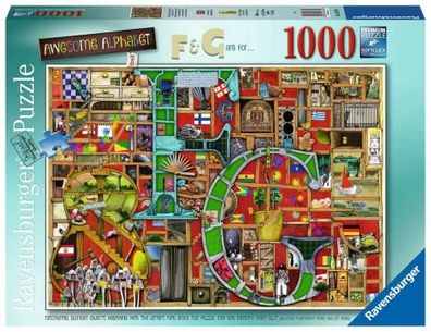 Ravensburger - Puzzle 1000 Awesome Alphabet F And G - Ravensbu... - ...