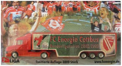 Bundesliga Nr. - Saison 2002-2003 - FC Energie Cottbus - Scania Hauber - Sattelzug