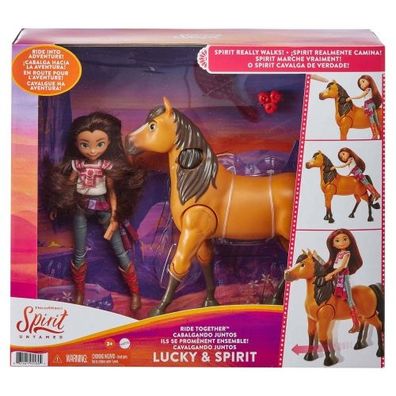 Mattel - Dreamworks Spirit Untamed Ride Together Lucky And Spirit - ...