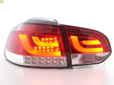 LED Rückleuchten Set VW Golf 6 Typ 1K 2008 bis 2012 rot/ klar mit Led Blinker