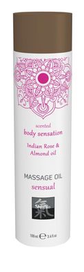 100 ml - Shiatsu Massage oil sensual Indian Rose & Almond oil 100ml