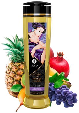 240 ml - SHUNGA Massage Öl Libido (Exotic Fruits)