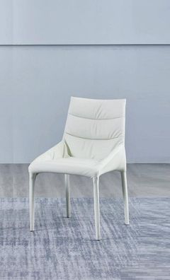 Esszimmer Weißer Einsitzer Designer Stuhl Holzgestell Armlehnenstühle