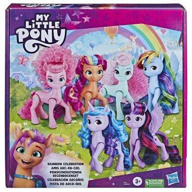 Hasbro - My Little Pony Rainbow Celebration 6 Pony Set - Hasbr... - ...