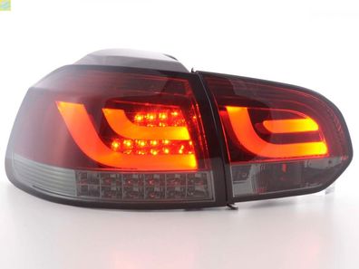 LED Rückleuchten Set VW Golf 6 Typ 1K 2008 bis 2012 rot/ schwarz mit Led Blinker