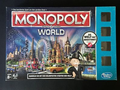 Monopoly Here & Now World Brettspiel Hasbro Parker Familienspiel vollständig