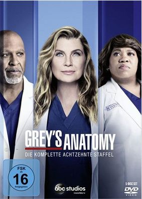 Greys Anatomy - Kompl. Staffel 18 (DVD) 5Disc - Disney - (DVD Video / Drama)