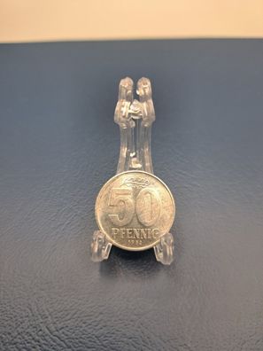 DDR 50 Pfennig Münze Aluchip Ostmark