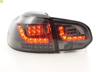 LED Rückleuchten Set VW Golf 6 Typ 1K 2008-2012 schwarz mit Led Blinker für Rechtsle