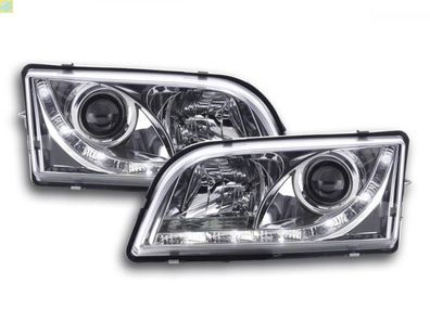 Scheinwerfer Set Daylight LED TFL-Optik Volvo S40/ V40 Typ V 96-04 chrom