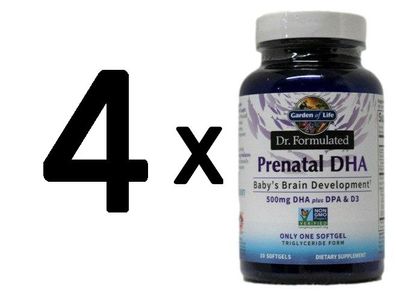 4 x Dr. Formulated Prenatal DHA - 30 softgels