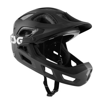 TSG Fullface Bike Helm Seek FR Graphic Design flow grey/ black - Größe / ...