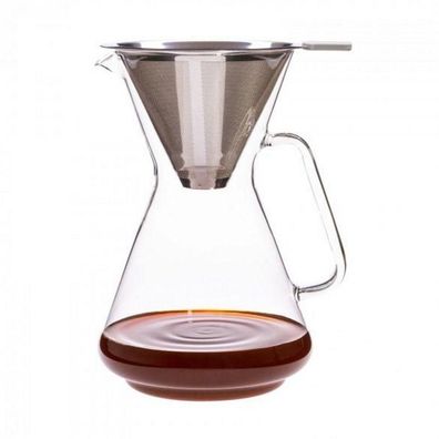 Glas Kaffeebereiter Brasil mit hochwertigem Edelstahl-Filter
