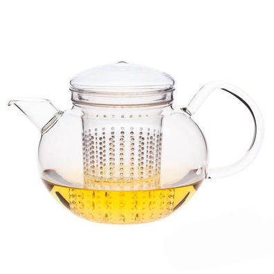 Hochwertige Glas Teekanne Soma+ mit 0,8 L Füllmenge und Kunststoff-Filter