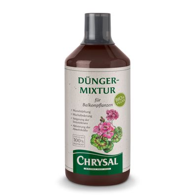 Chrysal Vegane Bio-Dünger-Mixtur für alle Balkonpflanzen - 1000 ml